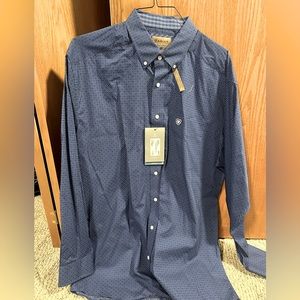 NWT Ariat Pro Wrinkle free men’s western button down shirt (XL tall)